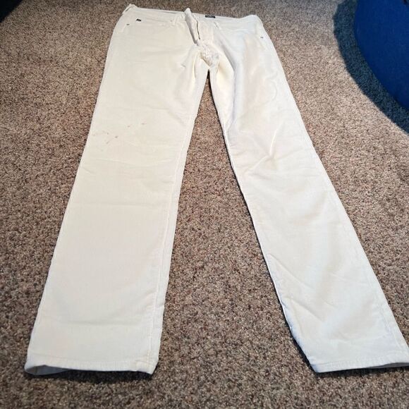 White corduroy AG jeans - Picture 1 of 2